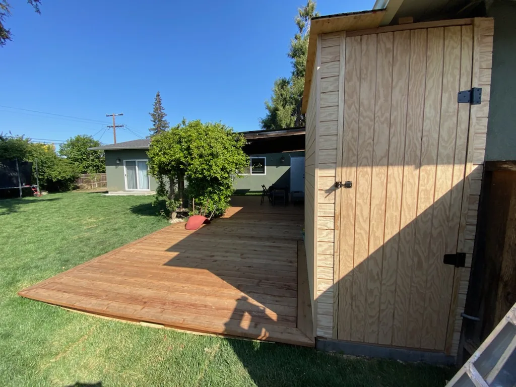 Deck and shed work